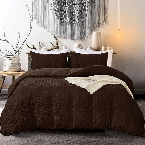 Brown duvet cover set pieces - duvet,