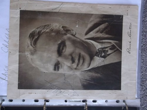 Raich carter signed page rare - signed,