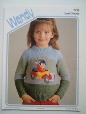 Wendy - Child's Noddy  Sweater - Knitting Pattern 