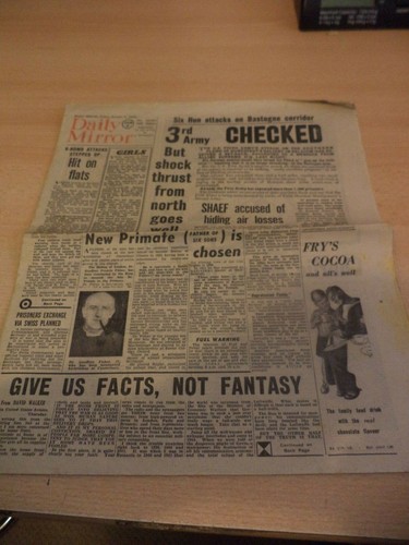 Old vintage orig newspaper - orig,