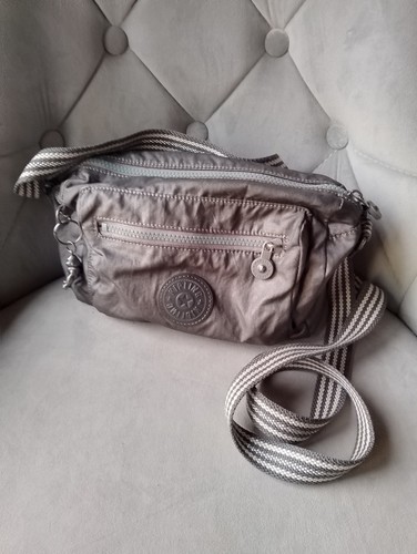 Kipling metallic grey cross - grey,