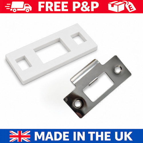 Door strike plate spacer shims - strike,