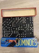 Vintage Full Set Greyhound Brand Dominoes By Spear’s Games