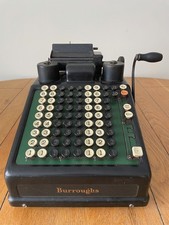 Vintage Burroughs 1939 Class 8 Portable Mechanical Adding Machine Made In Canada