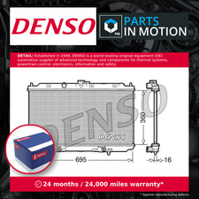 Radiator fits NISSAN ALMERA N16, V10 1.8 00 to 06 QG18DE Automatic Transmission