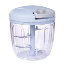 Pull String Hand Chopper Manual Food Processor To Slice  Blue 900ml