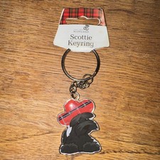 Scottie Keyring -Tartan - Gift