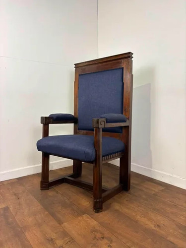 Georgian mahogany throne - mahogany,
