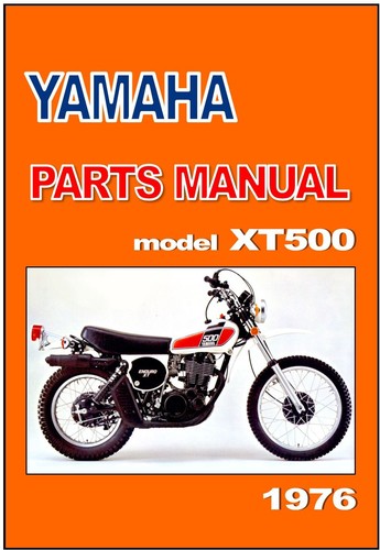 Yamaha parts manual xt500 - yamaha, c