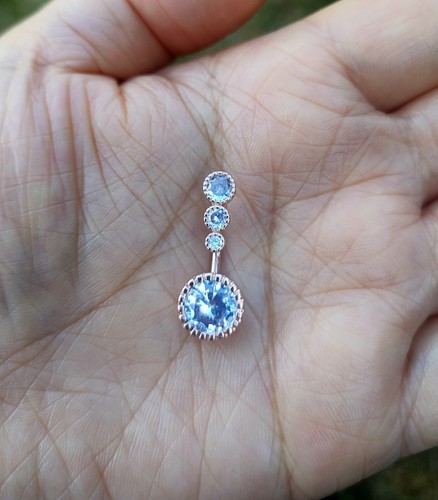 Belly bars navel rings - navel, crystal