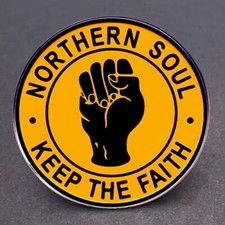 Northern Soul Yellow Lapel Pin