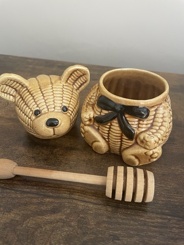 Vintage ceramic teddy bear - vintage,
