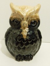 Large Ceramic Owl 9 Inches Tall 6 In Wide Ornamental Home Decor