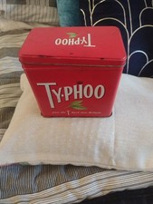 Vintage Typhoo Tea Caddy Tin 1995 Put The T Back Into Britain Ty.phoo