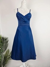 Enchanted Blue Satin Midi