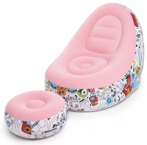 Pink inflatable chair with - pink,