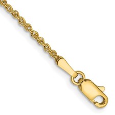 14k Yellow Gold 9 inch 1.7mm