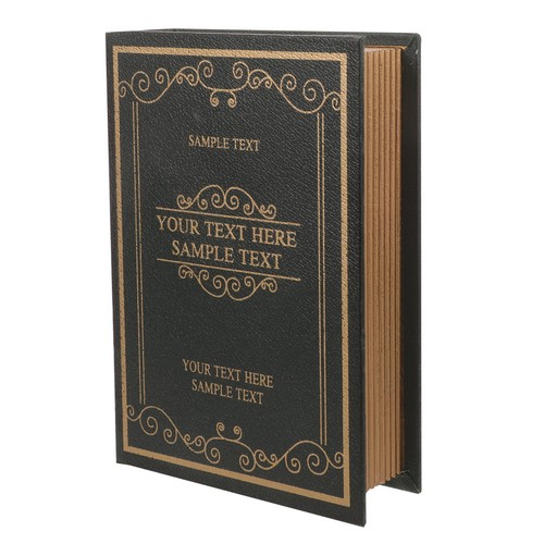 Decorative book box faux - box,