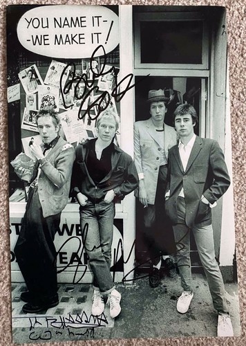 Sex pistols signed 11x8 - -,