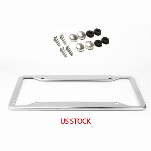 Chrome stainless steel license - stainless,