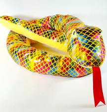 Giant Snake Toy Over 2m – Huge Soft Toy 1/2 Plush Multi Coloured Stuffed Animal