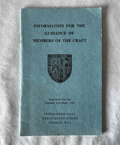 Vintage masonic pocket book - pocket,