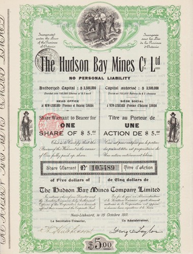 The hudson bay mines ltd - bay,