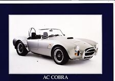 AC Cobra Brochure + price list - October 1995 - mint