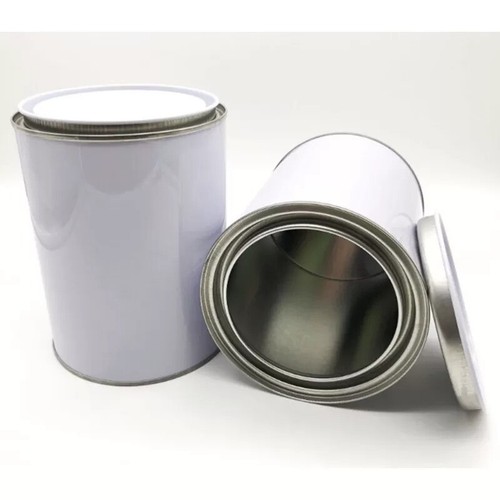Empty tin cans metal paint - empty,