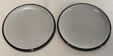 Denby Everyday Black Pepper 27 cm Dinner Plates x 2 - Good Condition - 0421