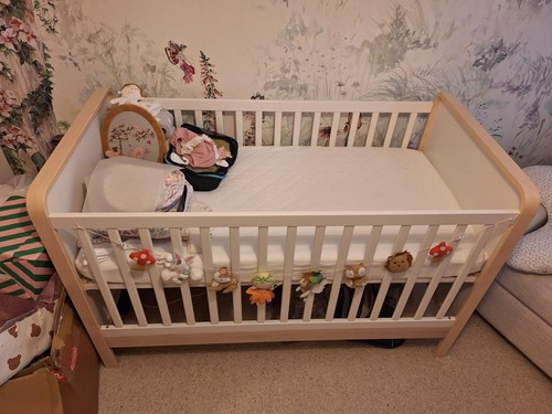 Baby cot bed with mattress - cot,