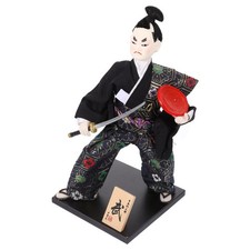 Traditional Samurai Doll Japanese Samurai Figurine Samurai Doll Statue Ornament