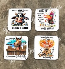 Funny animal design coasters