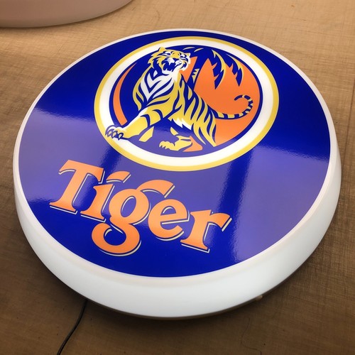 Tiger illuminated wall - wall, sign