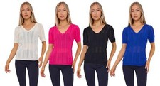 Ladies Naf Naf Burnout Top