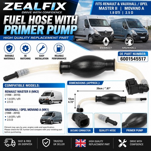 Zealfix fuel hose primer - zealfix, pump