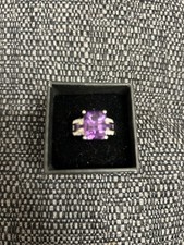 SALE- Pretty Amethyst Ring, Sterling Silver. Size N. £30!!!!