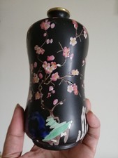 Antique / Vintage Hand painted Vase by Wilkinson Ltd Staffordshire Pink Blossoms