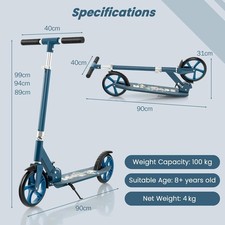 COSTWAY Folding Kick Scooter