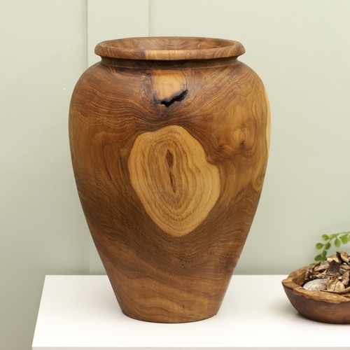 Extra large teak - large, vase