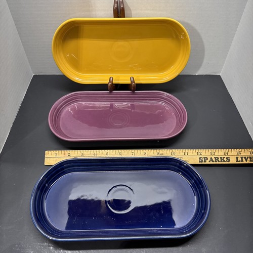Fiesta ware bread platter - bread,