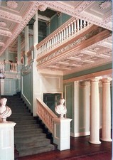 Postcard ADD Lighting Stairs Wood Baluster Column Ceiling Building Event AA06401
