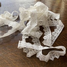Antique hand made lace trim/