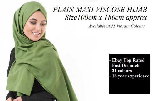 Large maxi ladies plain hijab - maxi,