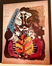 Pablo Picasso – Portraits Imaginaires 27.4.69, Vibrant Exhibition Lithograph