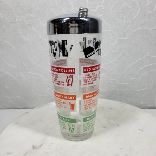 Vintage mcm glass cocktail - mcm,