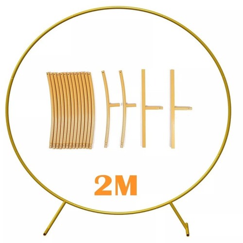Round hoop balloon arch - 2m,