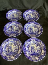 Spode blue italian set six - set,