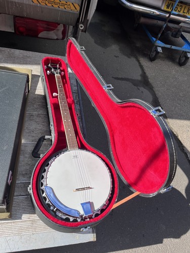 Delta blue banjo case - banjo,