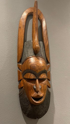 Vintage tribal african mask - vintage,
